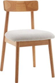 Scaun Bucatarie/Dining Holme Din Lemn De Arbore De Cauciuc, Finisaj Natur