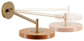 Aplică de perete portocalie LED cu intensitate reglabilă ø 15 cm Asteria Wall Long – UMAGE