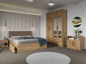 Set mobila dormitor complet Stejar Levi C23