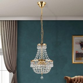 Candelabru cristal design lux Sheraton D-25cm 3L gold plated