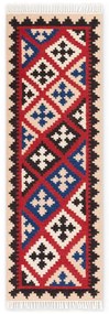 Covor tip traversă roșu reversibil, țesut manual din lână 60x190 cm Kamal Rami – Nouristan