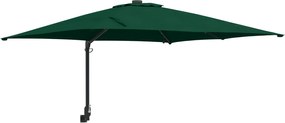 vidaXL Parasol de Grădină Verde 248,5 x 247,5 x 160 cm