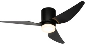 Ventilator de tavan negru 123cm incl. LED Dimmable cu telecomandă - Patty