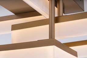 Plafoniera LED design geometric Amilia auriu