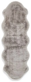 Covor tip traversă gri deschis sintetic 60x180 cm Super Teddy – Think Rugs