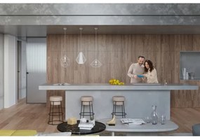 Lustră pe cablu DEMI 1xE27/60W/230V alb