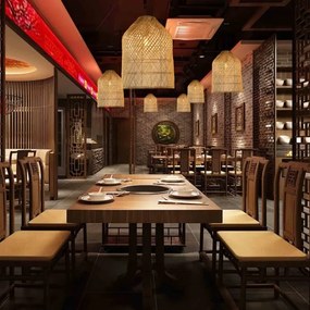 Lustră pe cablu Immax 08259L PELO 1xE27/40W/230V d. 35 cm ratan