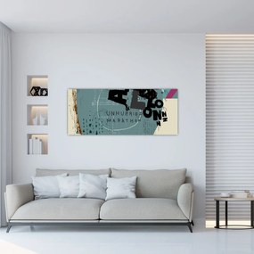 Tablou - Flying balon cu curcubeu (120x50 cm)