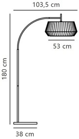 Lampadar Nordlux DICTE 1xE27/60W/230V negru/alb