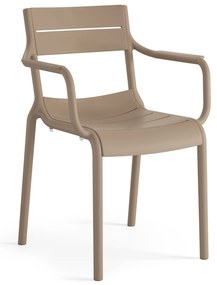 MAZZONI EXPORT LUSSO Bej - SCAUN MODERN DE BUCĂTĂRIE GRĂDINĂ CAFENEA (STIVUIT)