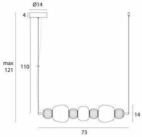 Lustra suspendata LED Modern 28w