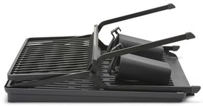 Uscator de vase pliabil Brabantia SinkSide 1004151, Suport pentru ustensile, Rezistent la coroziune, Gri inchis