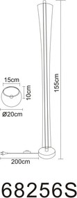 Lampadar LED design modern MALINDA