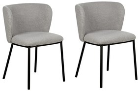Set 2 buc scaune sufragerie Minik (gri boucle). 1081422