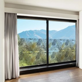 Autocolant pentru geam 200x40 cm Classy Palm Leaves – Ambiance