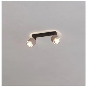 Aplică Eglo 43657 ROSLEY 2xE14/40W/230V negru/bej