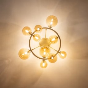 Lustră LED aplicată Brilagi MILLA 10xG9/3W/230V auriu