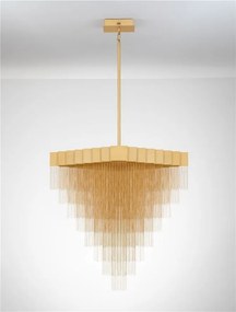 Lustra LED suspendata design modern REVIA aurie