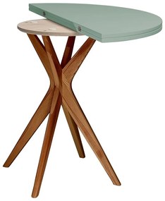 Masă de dining rotundă extensibilă 45x90 cm Jubi – Ragaba