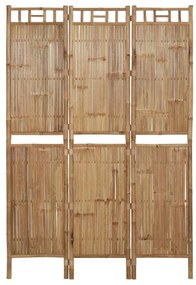 341748 vidaXL Paravan de cameră cu 3 panouri, 120 x 180 cm, bambus
