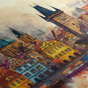 Tablou - Toamna în orașul pictat (90x60 cm)