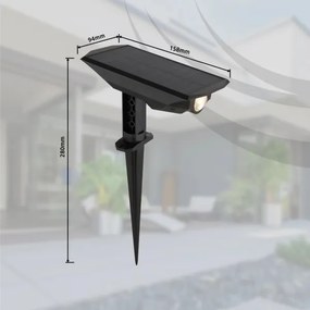 Corp de iluminat LED solar Globo 36021 LED/1W/3V IP44