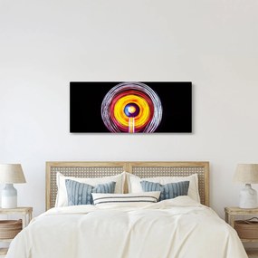 Tablou cu lumini în cerc (120x50 cm)