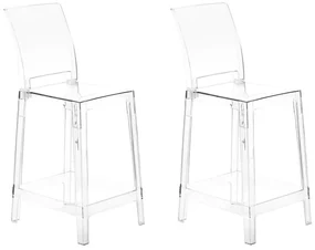 Set 2buc scaune tip bar Worpenza (transparent) . 1076578