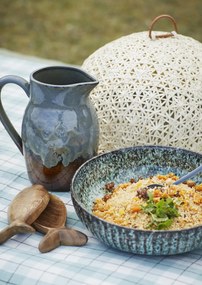 Carafă din ceramică stoneware cu glazură reactivă, D18,5×H18,5 cm, „Calma"