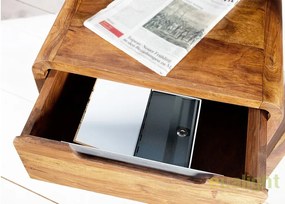 Dulap cu sertare si role, colturi rotunjite din lemn de trandafir Goa 60cm A-35896 VC