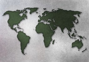 Fototapet - Harta verde a lumii (152,5x104 cm), în 8 de alte dimensiuni noi