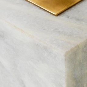 Oglinda de masa LUX marmura alba Jovanni