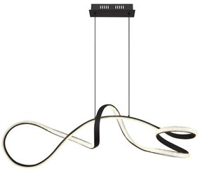 Lustra LED suspendata 4000K SWIRL negru