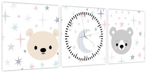 Tablou - Noapte bună. (cu ceas) (90x30 cm)