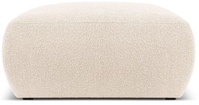 Taburet bej cu tapițerie din stofă bouclé Molino – Micadoni Home