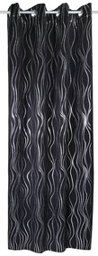 Draperie neagră 135x245 cm Waves – Sehlbach