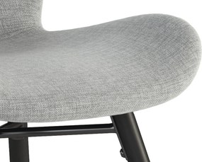 MAZZONI EXPORT ALTEA Gri (țesătură Rio 180) / picioare negre – SCAUN MODERN PENTRU LIVING / SUFRAGERIE / BUCĂTĂRIE / BIROU