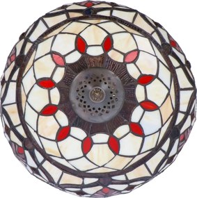 Lampa de masa Tiffany Leaf h 45 cm ,abajur 30 cm