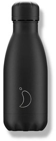 Sticlă termos Chilly's Bottles - neagră 260ml, ediția Original