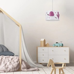 Lustra camera copii motiv pasare mov Fowly