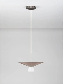 Lustra LED suspendata BARIS Nut Brown 38cm