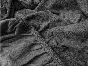 Cearsaf frotté gri inchis 200 x 220 cm