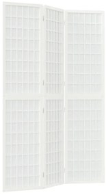 352087 vidaXL Paravan pliabil de cameră 3 panouri alb 120x170 cm stil japonez