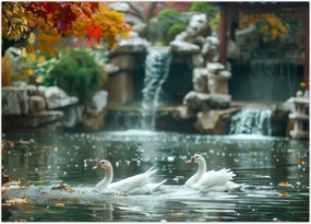 Tablou - iaz asiatic (70x50 cm)