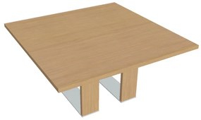 Masă de conferință Verno+ 150 x 150 cm, stejar deschis