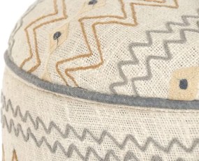 Taburet din lemn de mango cu broderie manuala " Brodery "