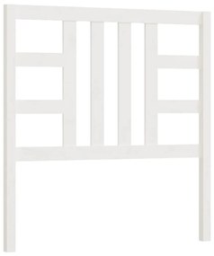 817826 vidaXL Tăblie de pat, alb, 106x4x100 cm, lemn masiv de pin