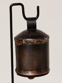Clopot decorativ suspendat din metal, H31 cm