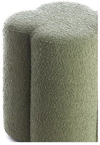 Taburet verde cu tapițerie din stofă bouclé Nalani – Light &amp; Living