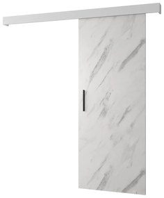 Uși culisante 90 cm Sharlene I (mramor + alb mat + negru). 1043588